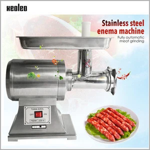 XEOLEO Commercial Meat Grinder Electric Mincer machine Stainless steel/Iron Enema machine 22# Desktop Sausage Stuffer 200kg/H