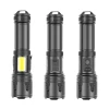 XHP99 COB Flashlight USB Charge Waterproof Aluminum Alloy Tactical Lamp Zoomable Powerful Light Torch Portable Lighting