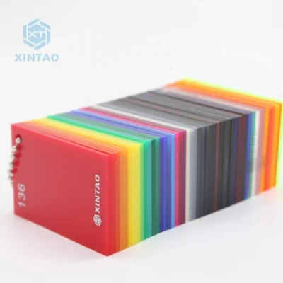 Xintao Factory Price 2mm 3mm 5mm 6mm Translucent Color Perspex Cast Plastic Acrylic Sheets
