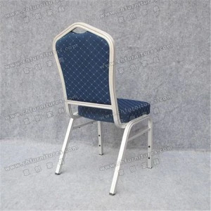YC-ZL22 Popular stackable blue fabric restaurant dining chairs for sale