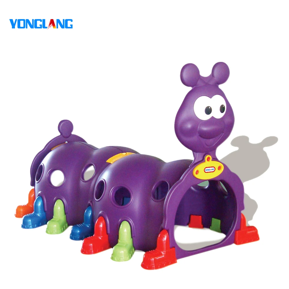YL-HT007 Kids Toy Outdoor Plastic Animal Tunne Play Setl Colorful Play Tunnel