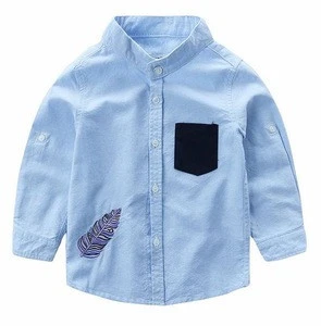 Z59710B New design cotton kids baby long sleeve shirts wholesale children&#039;s shirts