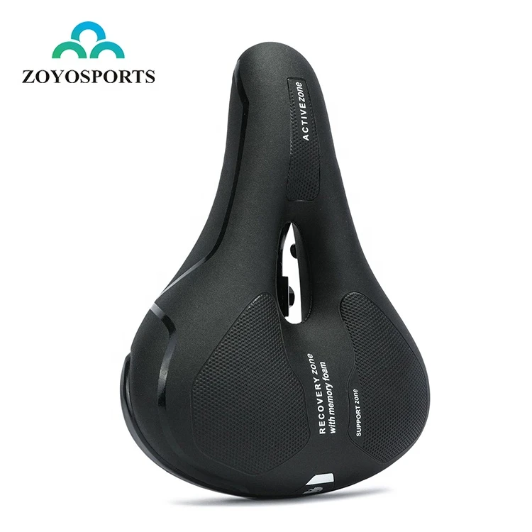 ZOYOSPORTS Comfort Bicycle Seat Wide Bike Saddle Waterproof Breathable Memory Foam Replacement Bike Seat Ergonomic Design Saddle