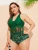 Import ZY4787 Swimwear &amp; Beachwear Green Bikinis Woman Swimwear Plus Size from China