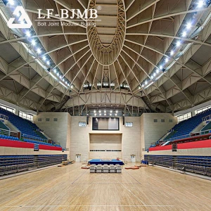 LF Gym Building Shed Design Construction Space Frame Indoor Sports Structure Hall Steel Stadium Roof