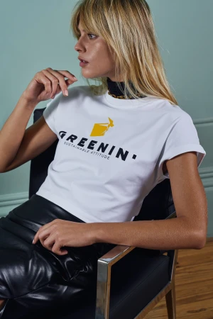 Greeenin cropped t-shirt