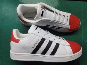 Shell sports skateboard shoes Red & White Color