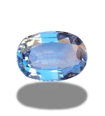Natural Aquamarine Loose Gemstone, Cushion Cut, Ring And Jewelry Size, Faceted Santa Maria 5.55 Carats