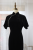Import Black Silk Velvet Wavy Collar Raglan Sleeve Qipao from China