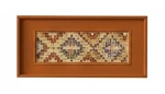 Earth-toned framed painting
