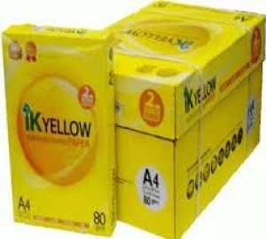 IK Yellow Copy Paper A4 80GSM 102-104%