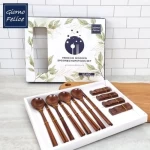[Giorno Felice] Premium Lacquered Wooden Spoon and Chopstick Set for 4