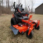 Pick-Up Lawn Mower System to Chop, Collect and Discharge
