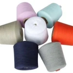 Wholesale Spun Yarn Raw White 100% Virgin Ring Spun Polyester Yarn 30S/1 for Knitting