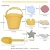 Import Customized colors BPA free silicone beach sand bucket toy for kids from China