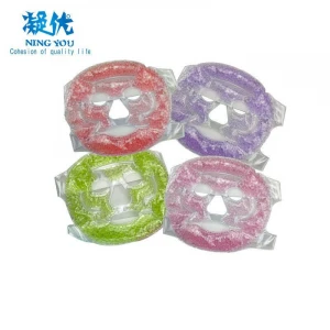 Hot Sell Aqua Bead Hot and Cold Pack Face Mask Cooling Pad with Magic Tape
