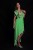 Import Absinthe Green Asymmetric Dress from India