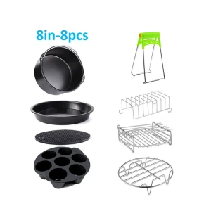 Wholesales Hot sale Cleaning Grill Rack Skewer High Quality Easy Silicone Air Fryer Accessories