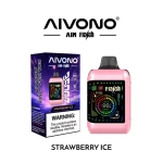 Top Wholesale Price AIVONO AIM FLASH 35000 Puffs Strawberry Ice Vape Europe Supply Norway Factory Direct Bulk Order