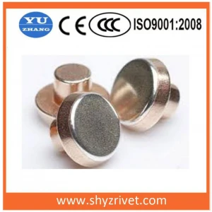 Rivet Silver Copper Contact for Switches