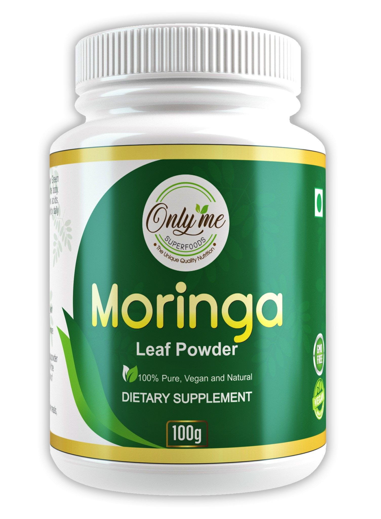 Buy Moringa Leaf Powder -100 Gm from OnlyMe Superfoods, India ...
