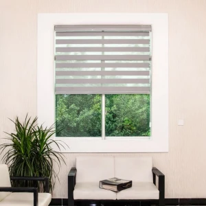 Light and breathable double layer zebra blind fabric manufacturer making zebra blinds for window blind zebra roller