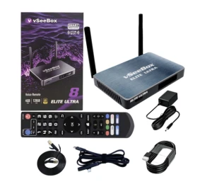 Hot Selling Vseebox elites ultra TV Box with 128GB Storage 4GB RAM