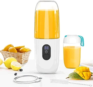 Portable Blender , Handheld Juicer Cup ,USB Rechargeable with Six Blades for Home and Outdoors