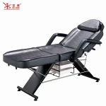 High-quality beauty bed for body art tattoos, adjustable massage bed tattoo table, beauty spa salon chair massage table