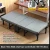 Import 4 Fold Portable Folding Bed with Silent Caster Wheels, Office Nap Bed, 180×90cm Cotton Linen Fabric Guest Bed from China