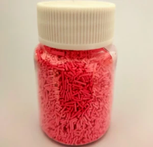 Red needle speckles for detergent powder