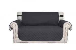Waterproof reversible quilted sofa cover for pets