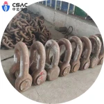 Marine anchor chain detachable D type anchor end shackle for vessels and ships