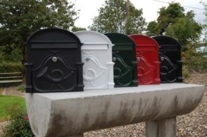 Hand  Casted Aluminium Mailboxes