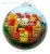 Import glass Christmas ball glass Christmas baubles inside hand painted from China