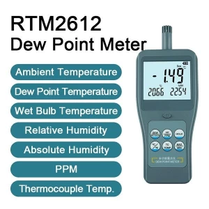 RTM-2612 Industrial Dew Point Meter with K-type Temperature Instrument