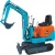 Import 0.8ton 800kgs small mini excavator small hydraulic excavator from China