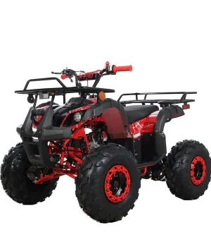 X-PRO 125cc ATV 4 Wheels Quad 125 ATV Quads with LED Lights, Big 19"/18" Tires! (Spider Red, Factory Package