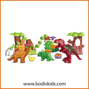 40 dinosaur building blocks puzzle assembly toy set