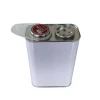 1 litre tinplate can, white printing tank/paint can, with child safety cover and nozzle