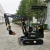 Import 1 Ton Hydraulic Crawler Digger Mini Excavator Machine With 120kg Bucket And Canopy from China