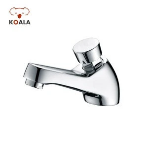 10 Dollar Brass Bathroom Vintage Hand Push Down Time Delay Lapse Water Tap Push Button Faucet