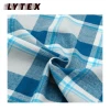 100% cotton woven yarn dyed check ready bulk both side brush wholesale stock lot flannel import gingham fabric from china
