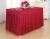 Import 100% Polyester Cheap Restaurant Wedding Table Skirt with Pleats from China