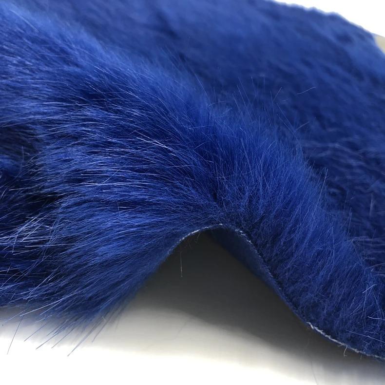 100% polyester custom color luxury faux fur fabric for garment