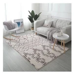 100% Polyester Fancy Luxury Style Soft Floor Living Room Kid Play And Crawling Table Carpet