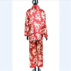 100 polyester satin pajama sleepwear