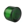 100ml Green Glass Cream Jar with Bamboo Lids