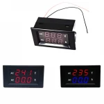 100V-300V Digital Voltmeter Ammeter AC 100V 220V 10A 50A 100A Panel Amp Volt Voltage Current Meter Tester Detector LED Display