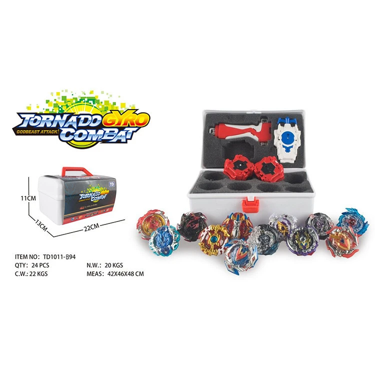 12 In 1 Battle Fighting Kid cheap Spinning Top ABS Plastic Fusion Burst Set Gyro Toys
